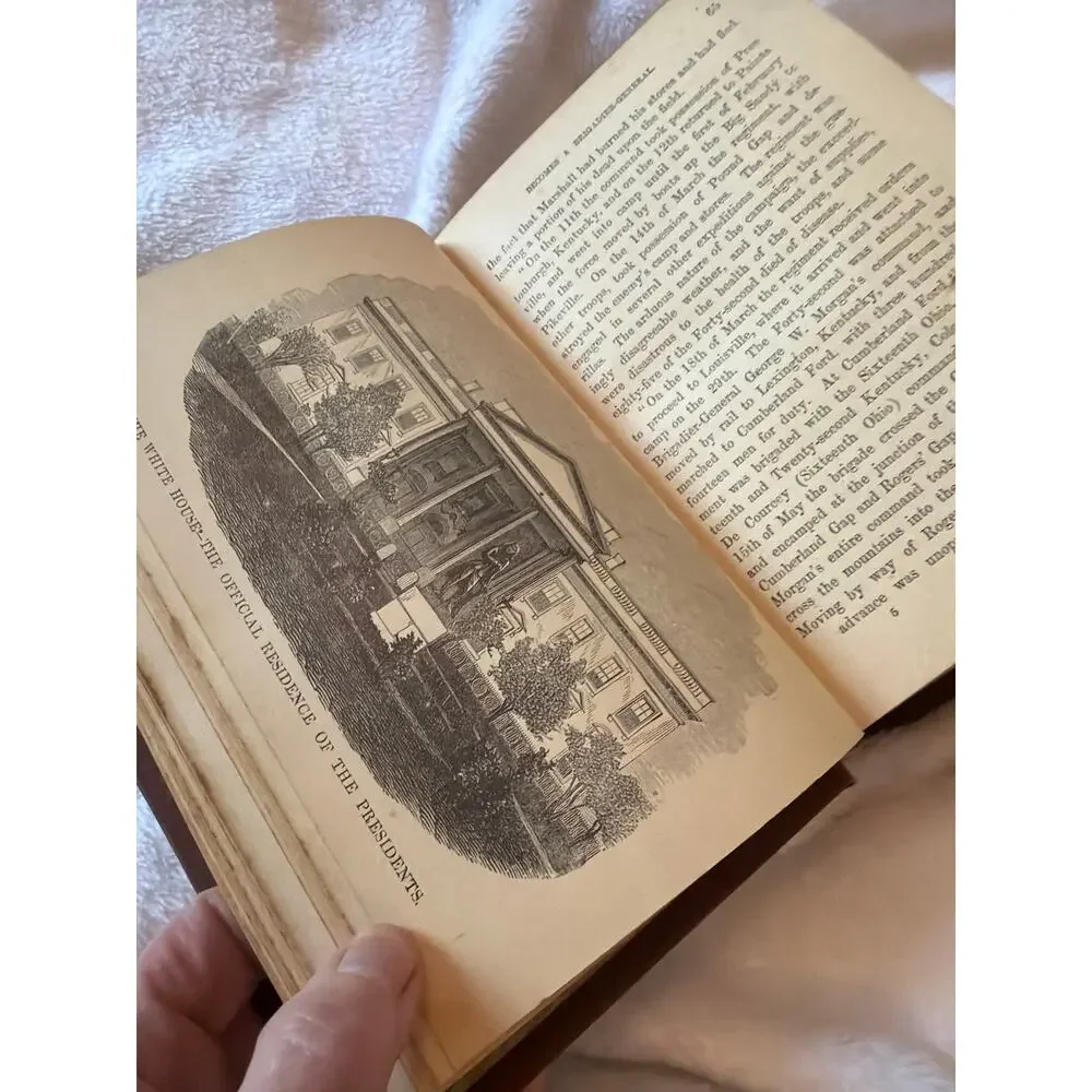Antique Our Martyred President James A Garfield Illustrated History Book RARE
